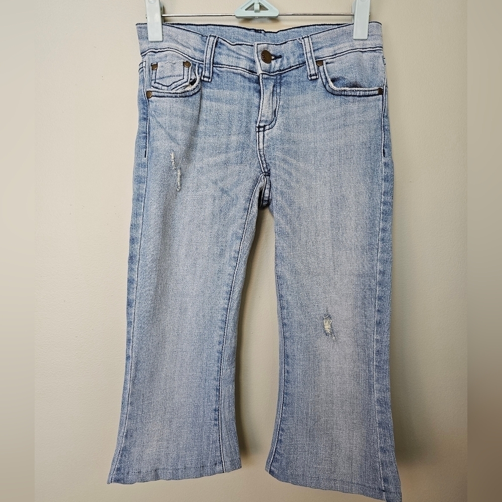 *UNIQUE* UO Urban Renewal Remade Gummy Denim Capri Pant, Vintage Denim Color, XS